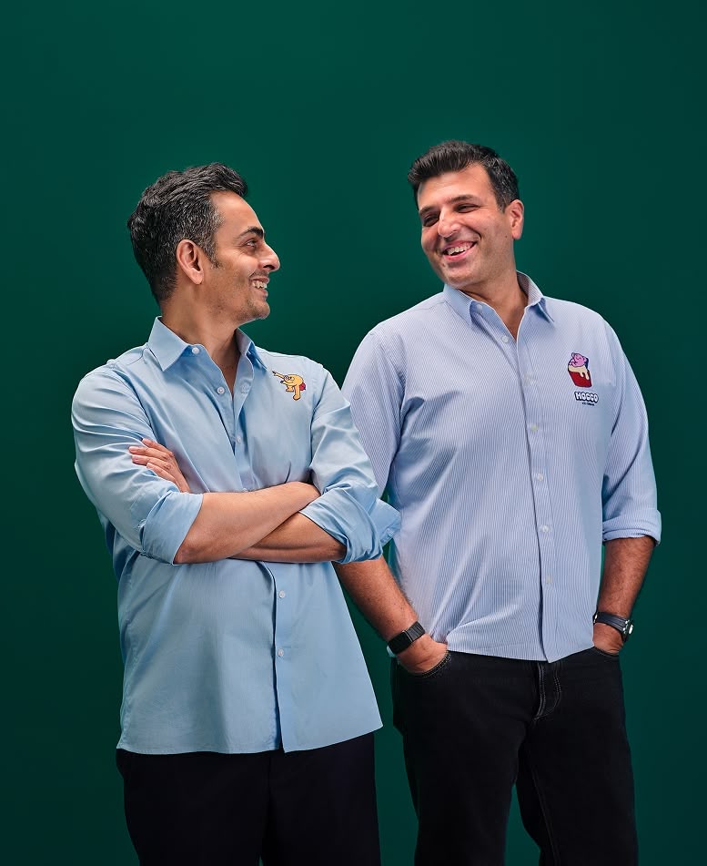 ankit chona, founder of hocco ice creams with manu chandra from sauce